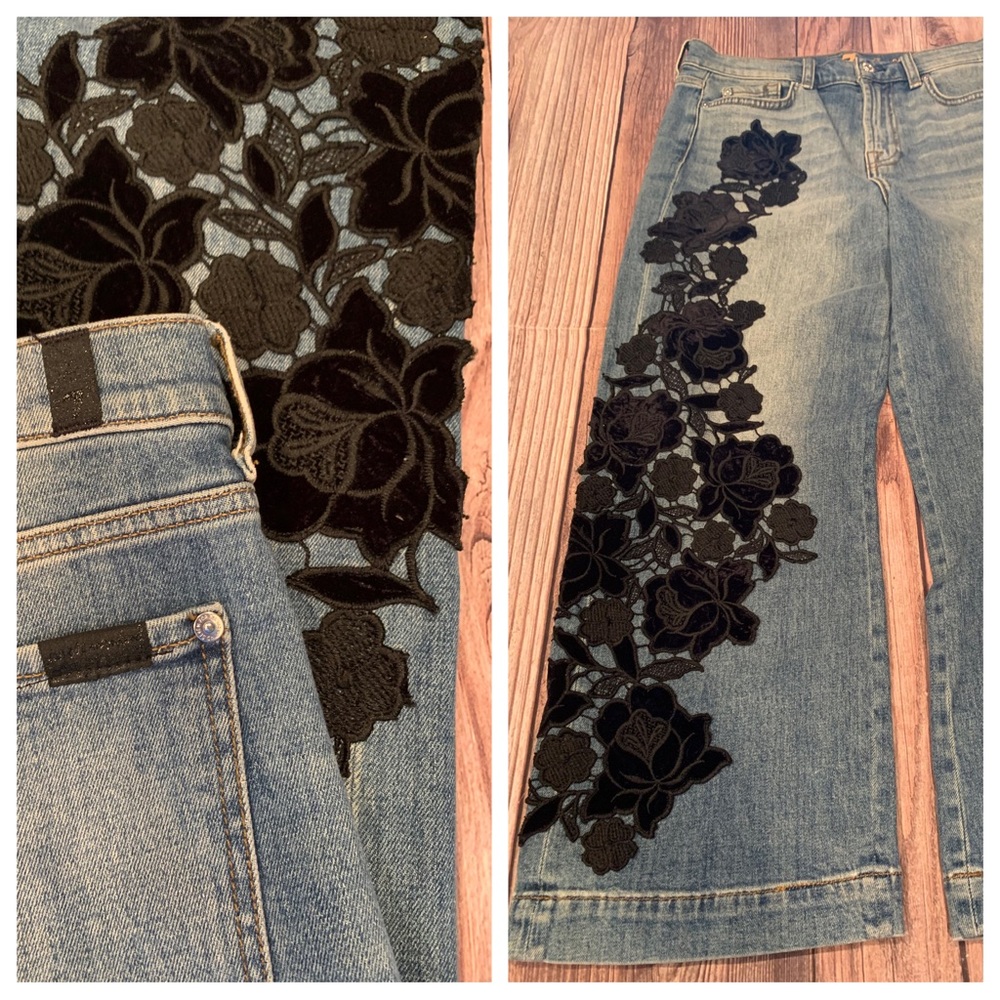7 For All Mankind Cropped Alexa jeans size 30
Inseam: 25” cropped
EPC